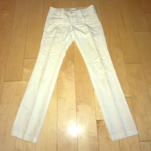 Banana Republic size 4 cotton/linen ivory pants